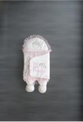 Resim Kundak Our Princess Lanswel Dantelli Kız Bebek Ayaklı Pembe Ps9912, 2 -knd 45117 