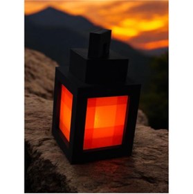 Resim GENCAX Minecraft Lantern Tealight Led Lamba 