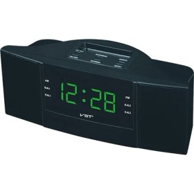 Resim Zsykd Saat Kontrollü Radyo LED Saat Am / Fm Dijital Hediye (Yeşil) (Yurt Dışından) 