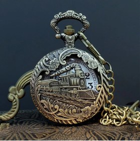 Resim Skygo Tren Tasarımlı Köstekli Saat 