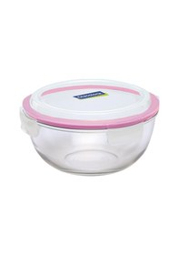 Resim Glasslock Yuvarlak Cam Saklama Kabı 2000 Ml Mbcb200 Çok Renkli 