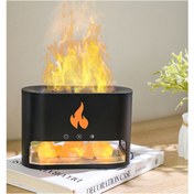 Resim WASHA 3d Alevli Oda Hava Nemlendirici Himalaya Tuzlu Aroma Difizör 250 Ml Ultrasonik Koku Cihazı 