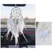 Resim Besthome1 Türk Otomobil Aynası Kristalli Rüya Kapanı, El Yapımı Tüylü Şık Süsü Aksesuarı İç Mekan Dekoru 
