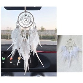 Resim Besthome1 Türk Otomobil Aynası Kristalli Rüya Kapanı, El Yapımı Tüylü Şık Süsü Aksesuarı İç Mekan Dekoru 