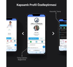 Resim Nfc ve Qr Kod Özellikli Dijital Kartvizit 