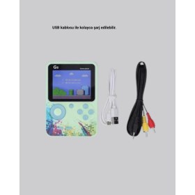 Resim Aslanoğlu Store 500 Oyunlu G5 Retro Mini Oyun Konsolu 3 Inç Ekran ve Tv Desteği 
