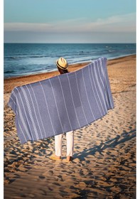 Resim Favora Peştamal Plaj Havlusu 90x140 - Lacivert 