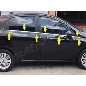 Resim Db Chrome Fiat Grande Punto Cam Çıtası Nikelajı 2005 Sonrası 6 Pa 