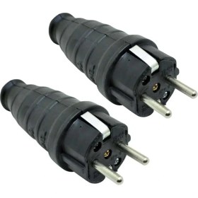 Resim Orel Kauçuk Monofaze 1X16 Erkek Fiş 2 Adet 