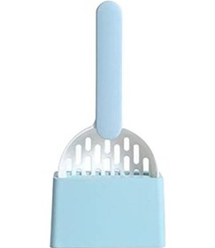 Resim Soulader Kedi Kumu Küreği Evcil Hayvan Tuvalet Temizleme Aparatı Poşetli Pratik Kum Kabı Aksesuarları Katı Sıvı Ayırma Özellikli 