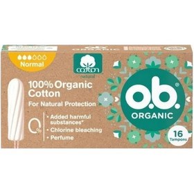 Resim O.b. Organik %100 Pamuk Tampon Normal 16 Adet-2345 