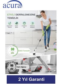 Resim Ac-100 Spinscrubber 9 Başlıklı Şarjlı Temizlik Fırçası 