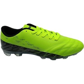 Resim Jump 28221 Erkek Neon Yeşil - Siyah Çim Krampon Futbol Ayakkabısı Yeşil 