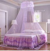 Resim Ev Dairesel Asma Tavan Cibinlik Prenses Çadırları Açık Mor 
