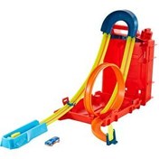 Resim Hot Wheels Track Builder Benzin Bidonu Akrobasi Seti HDX78 