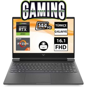 Resim Hp Victus 16-S0018NT 7Z4M8EA01 Ryzen5 7640HS 16GB 2tbssd RTX4060 16.1" Fullhd Freedos Taşınabilir Bilgisayar 