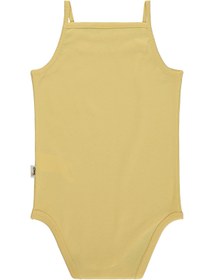 Resim Civil Baby Penye İp Askılı Dantelli 3-9 Ay Kız Çıtçıtlı Badi - Sarı - Sarı / 6-9 Ay 