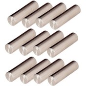 Resim 12 Parça Elektro Gitar Bas Pikap Metal Pimler Cyclinder Mıknatıs Slug Çubuklar 