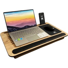 Resim Güzel Hediyem Axolotl Telefon ve Tablet Bölmeli Minderli Laptop Sehpası Notebook Bilgisayar Çalışma Masası 