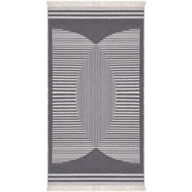 Resim MarkaEv Cotton Çift Taraflı Yıkanabilir Pamuk Kilim - 80x150 cm 