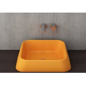 Resim Bocchi Firenze Çanak Lavabo Mandalina Sarısı 1005-021-0125 