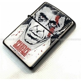 Resim Scarface Al Pacino Mat Siyah Kapaklı Benzinli Çakmak 