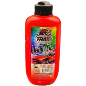 Resim Trax Kırmızı Cila Kırmızı Renkli Araca Özel Süper Parlaklık Ve Temizlik Üstün Koruma 250ml 