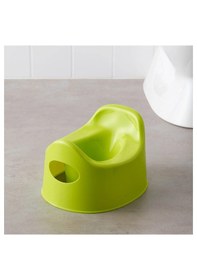 Resim Çocuk Lazımlığı Yükseklik 18 Cm Pratik Kaymaz Lazımlık Yeşil 