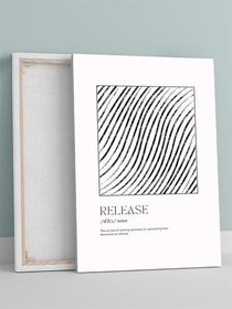 Resim Postermanya Release, Akışına Bırak Tipografik Kelime Sanatı Soyut Kanvas Tablo - Tuval Tablo,Sanatsal Dekorasyon 