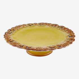Resim Sarı Seramik Kek Standı 36 Cm Camomilla Collection by Edelweiss Italy 