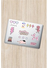 Resim Pink Dekoratif Laptop Notebook Tablet Telefon Sticker Set 04 