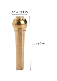 Resim Midex Sn-12 Akustik Gitar Köprü Pimi 6 Adet Gold 