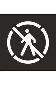 Resim isgtabelam 60x60 Cm/kompozit /Yaya Giremez Boyama Şablonu 