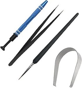 Resim UKCOCO 1 Parça Gres Aracı Ic Pençesi Çektirme Yağlama Istasyonu Mekanik Klavye Anahtarı Aracı Anahtar Kap Çektirme Cımbız Klavye Yağlama Kiti T Aracı Kaplama Metal Seçici Tuş Takımı 
