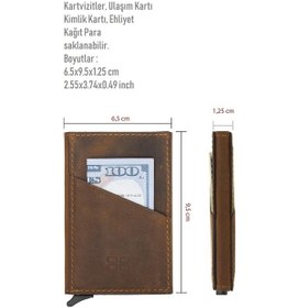 Resim Bouletta Torres Deri Mekanizmalı Kartlık Kahve 