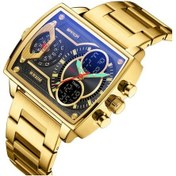 Resim Oldfriend Sanda Erkek Spor Saati Altın Üç Zaman Dilimi Işık Alarm Fonksiyonlu Hediyelik Diğer 