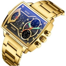 Resim Oldfriend Sanda Erkek Spor Saati Altın Üç Zaman Dilimi Işık Alarm Fonksiyonlu Hediyelik Diğer 