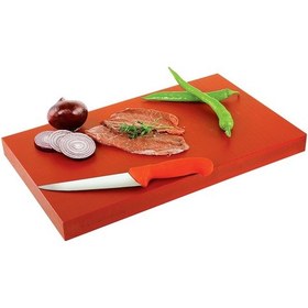 Resim Polietilen Kesme Tahtası Kırmızı 25X40X2 Kalınlık Kasap Şarküteri 