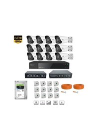 Resim Unıvıew 4 Mp Ip Kamera 12 Kameralı Full Hd Set 