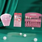 Resim Takım 5'li/7'li/12'li Hello Kitty Makyaj Fırçası Seti - Sevimli Pembe, Hipoalerjenik Sentetik Kıllar, Allık, Kaş, Dudak ve Göz Farı için, Saklama Kutusu Dahil - Mükemmel Hediye, Allık Uygulama Fırçası,Seyahat Fırça Kılıfı,Kawaii Tasarım,Hipoalerjenik Sentetik Lifler,Hassas Uçlu Fırçalar 