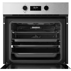 Resim Teka AIRFRY HSB 646 SS Ankastre Multifonksiyonel Dijital Ekranlı Turbo Fırın Siyah Cam/Inox 70 lt 111010024 