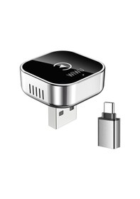Resim Wiwu Wi-cp003 2in1 Carplay Usb Wireless Transmitter Adaptör Gümüş 