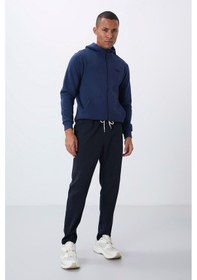 Resim Tommy Life Parlament Yüzeyi Dokulu Standart Fit Erkek Eşofman Alt - 82155 
