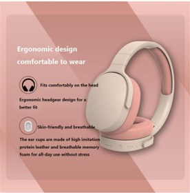 Resim Kensa P2961 Pembe Kulak Üstü Kablosuz Bluetooth Kulaklık Pembe 