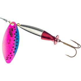 Resim Mepps Longue Heavy No:2 16gr Döner Kaşık Mavi Pembe Benekli 