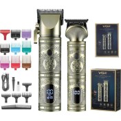 Resim Vgr V-670 Metal Saç Kesim Makinesi Profesyonel Saç Sakal Berber Seti 