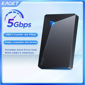 Resim Yüksek Hızlı EAGET USB 3.0 Harici Disk - 5TB/4TB/500GB/320GB/250GB, Taşınabilir & Kompakt Tasarım, 5Gbps Aktarım Hızı, PC, Mac, Laptop, PS4, Xbox One ile Uyumlu - Oyun, Dosya, Video, Müzik Depolama ve Yedekleme için Mükemmel 