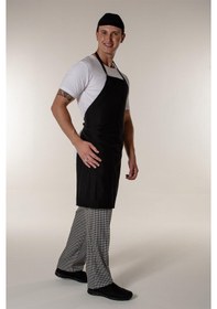 Resim Siyah Aşçı Ve Mutfak Askılı Önlük-Siyah 