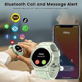 Resim KOSPET Erkekler için S1 Akıllı Saat, 50 Gün Ekstra Uzun Pil, 50M Su Geçirmez, Bluetooth Çağrılı 1.3 inç AMOLED HD Ekran, 70 Spor Modu/Kalp Hızı, Fitness İzle Uyumlu Android iOS 