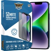 Resim Iphone 14 Plus / 13 Pro Max 5D Matte Ekran Koruyucu Buff